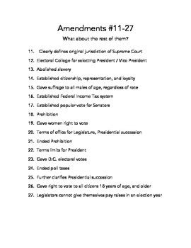 11 27 amendments quizlet|11 27 amendments simplified.